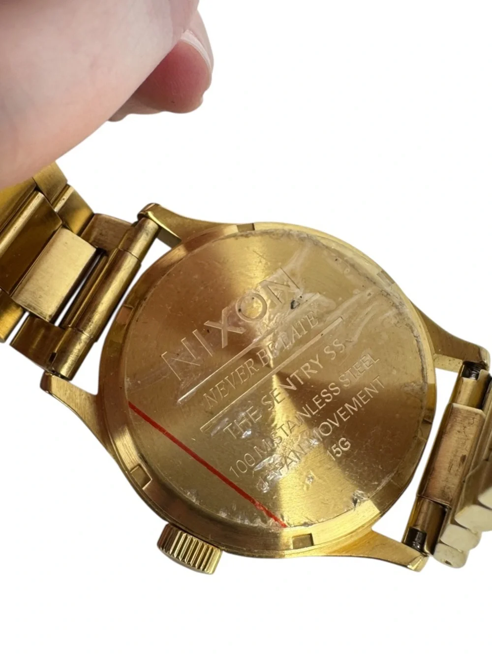 Nixon Sentry Stainless Steel Date All Gold‎ Needs Battery